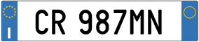 Truck License Plate